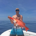 Picture of angler offshore fishing